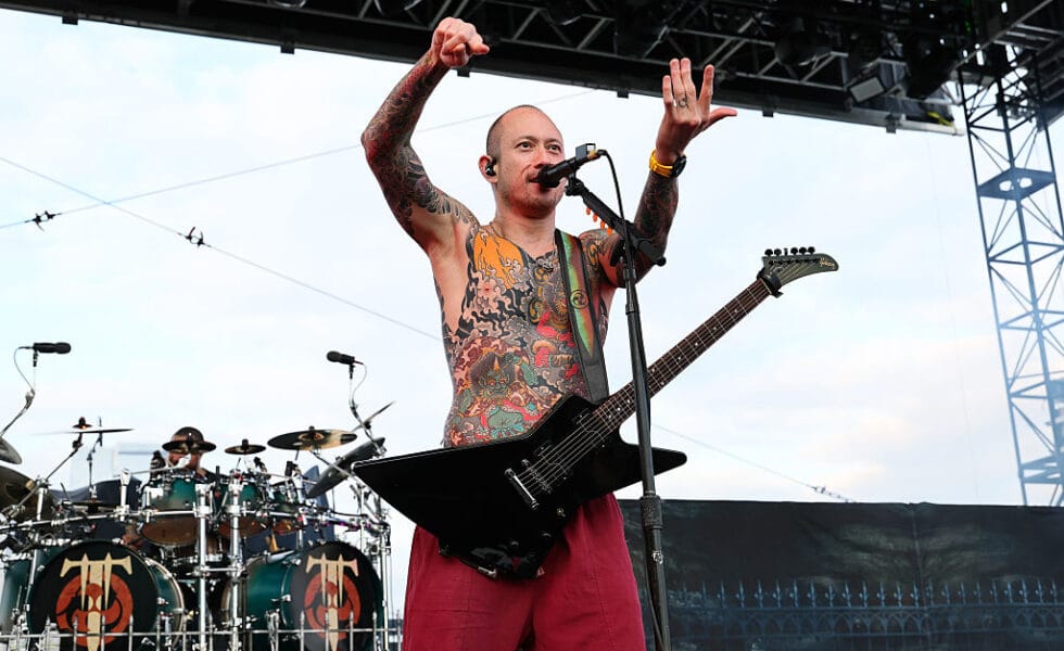 Trivium's Matt Heafy. Photo by Theo Wargo (Getty Images)