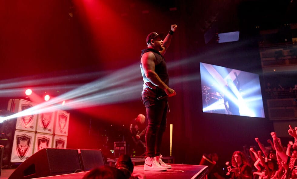 Tommy Vext (former) Bad Wolves (Photo by Ethan Miller/Getty Images)