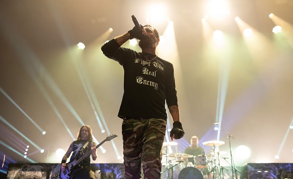 Jesse Leach of Killswitch Engage performing at The Warfield