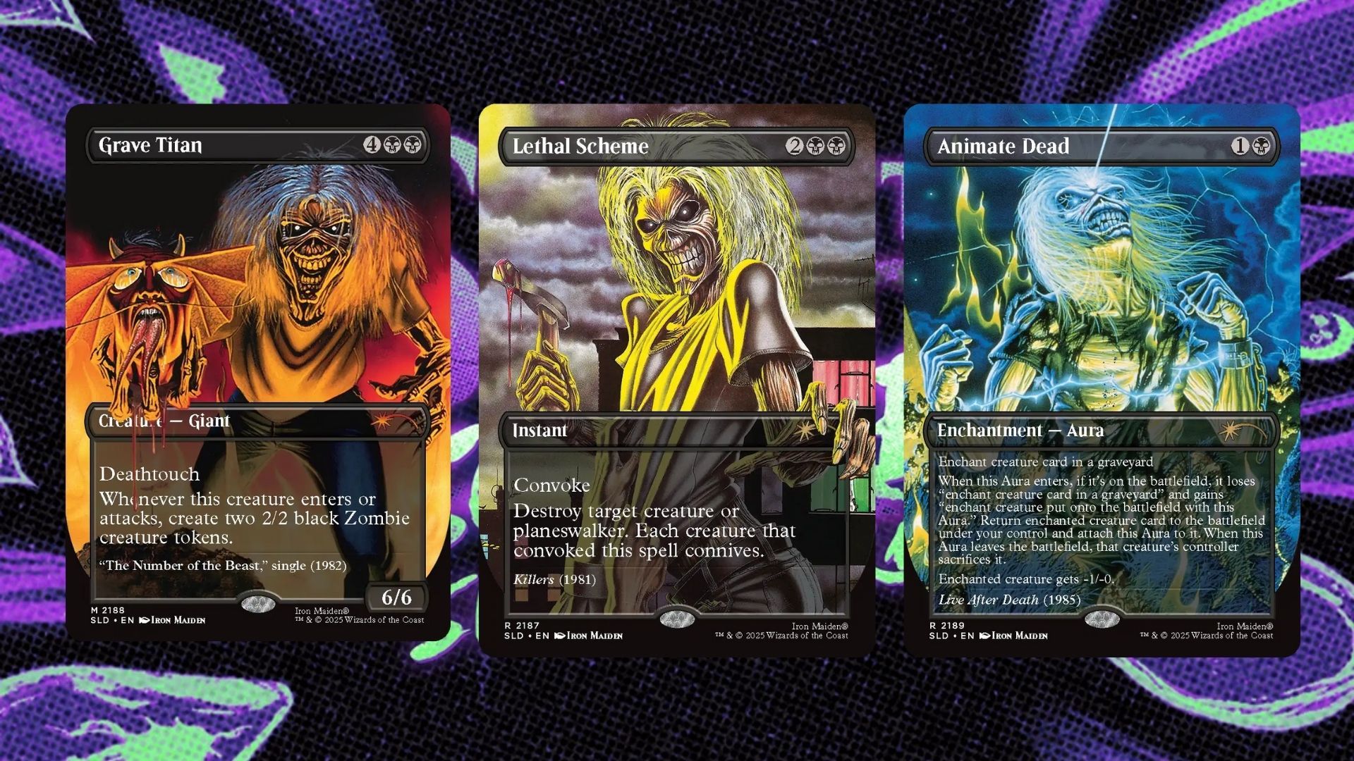 Iron Maiden Invades Magic: The Gathering In Upcoming Secret Lair Superdrop  - Blunt Magazine