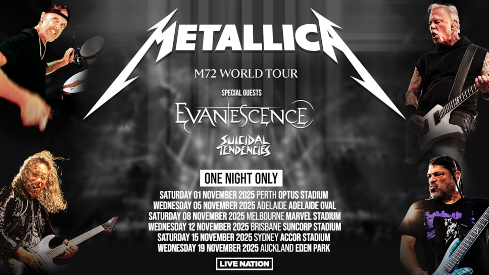 Metallica 2025 Australian Tour