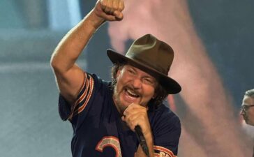 Eddie Vedder of Pearl Jam on their first show of the 2024 Australia and New Zealand tour