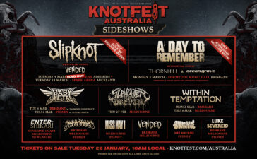 The sideshows for the Knotfest 2025 have been announced.