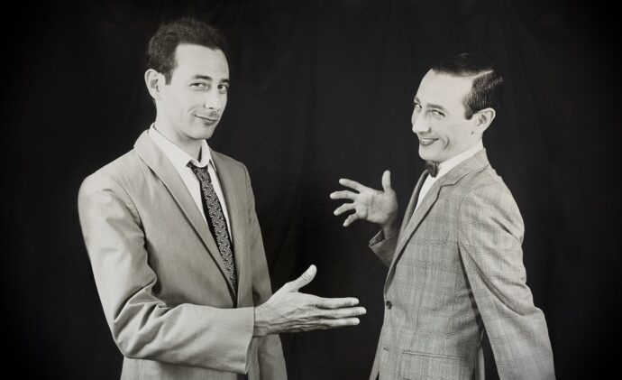 Paul Reubens and Pee-Wee Herman in Pee-Wee As Himself. IMAGE: max/Warner