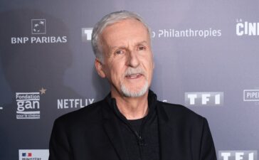 PARIS, FRANCE - APRIL 03: James Cameron attends the "L'Art De James Cameron - The Art Of James Cameron" Exhibition At La Cinematheque on April 03, 2024 in Paris, France. (Photo by Marc Piasecki/Getty Images)
