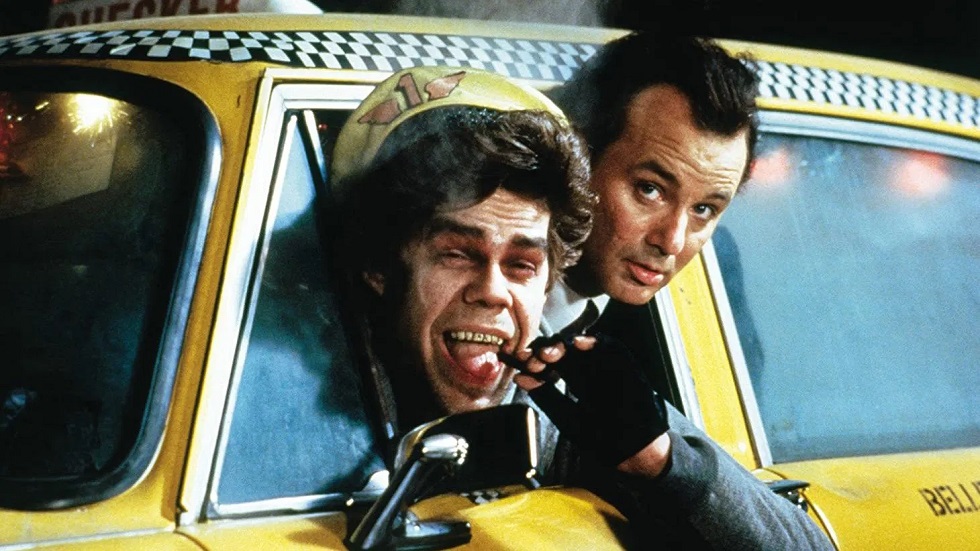 David Johansen and Bill Murray in Scrooged. IMAGE: Warner