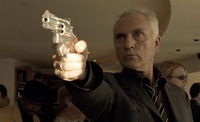 Terence Stamp in The Limey IMAGE: Artisan Entertainment