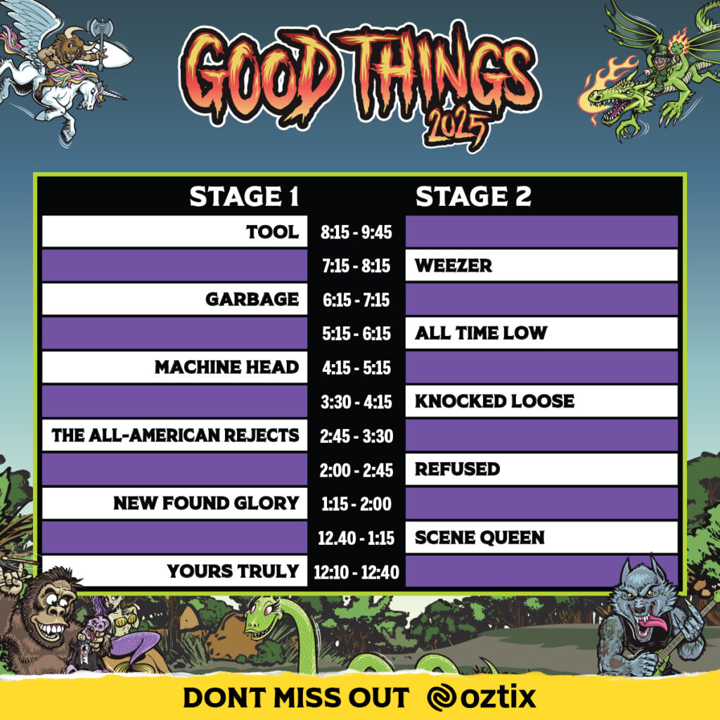 Good Things Festival 2025 Set Times Revealed