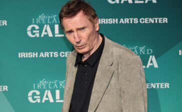 NEW YORK, NEW YORK - NOVEMBER 07: Liam Neeson attends the 26th Annual Spirit of Ireland Gala at Pier 60 on November 07, 2025 in New York City. (Photo by Dia Dipasupil/Getty Images)