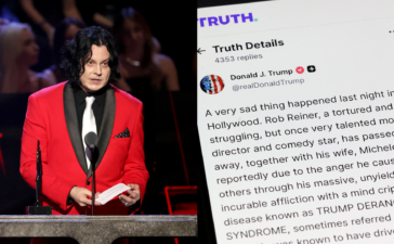 Jack White Has Slammed Donald Trump's "Disgusting" Response To Rob Reiner's Death