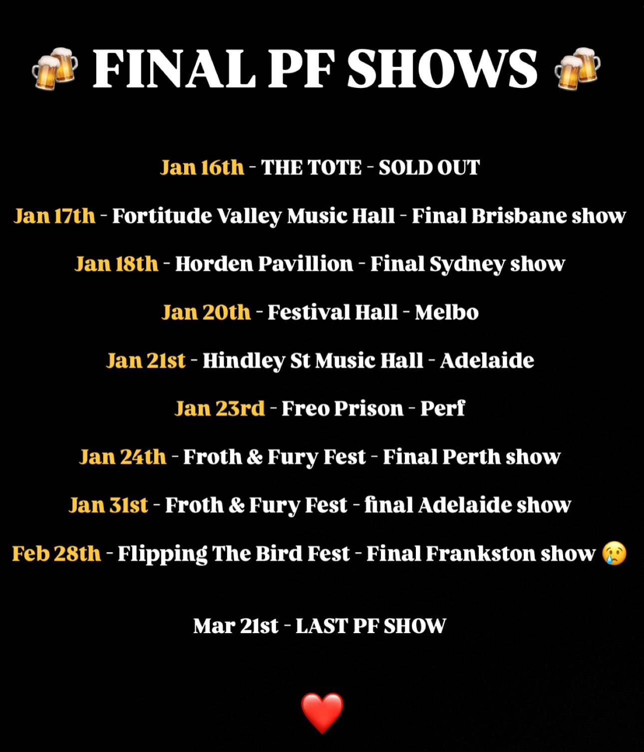 Private Function Final Shows IMAGE: Private Function