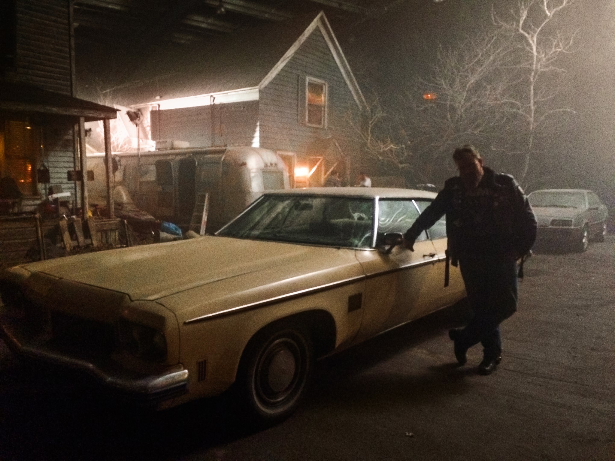 On the set of Ash Vs Evil Dead IMAGE: Travis Johnson