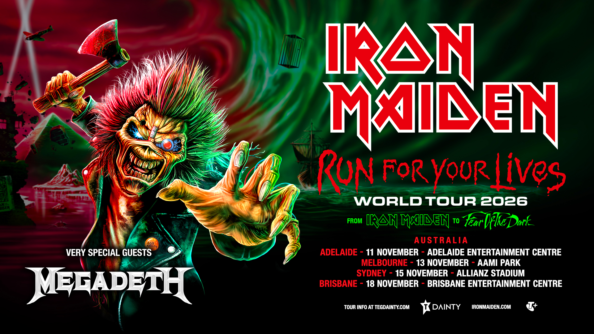 iron maiden 2026 australian tour