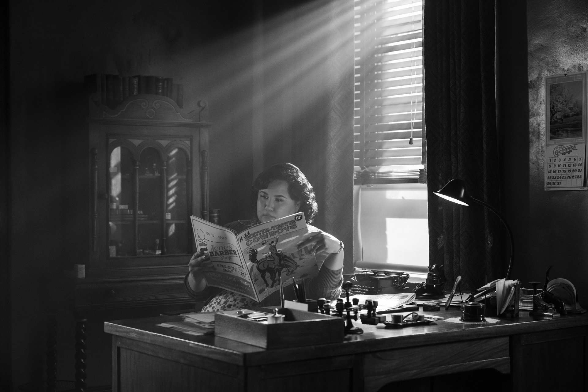 “Janet” (Karen Rodriguez) in a scene from Prime Video’s Spider-Noir (Courtesy of Aaron Epstein)