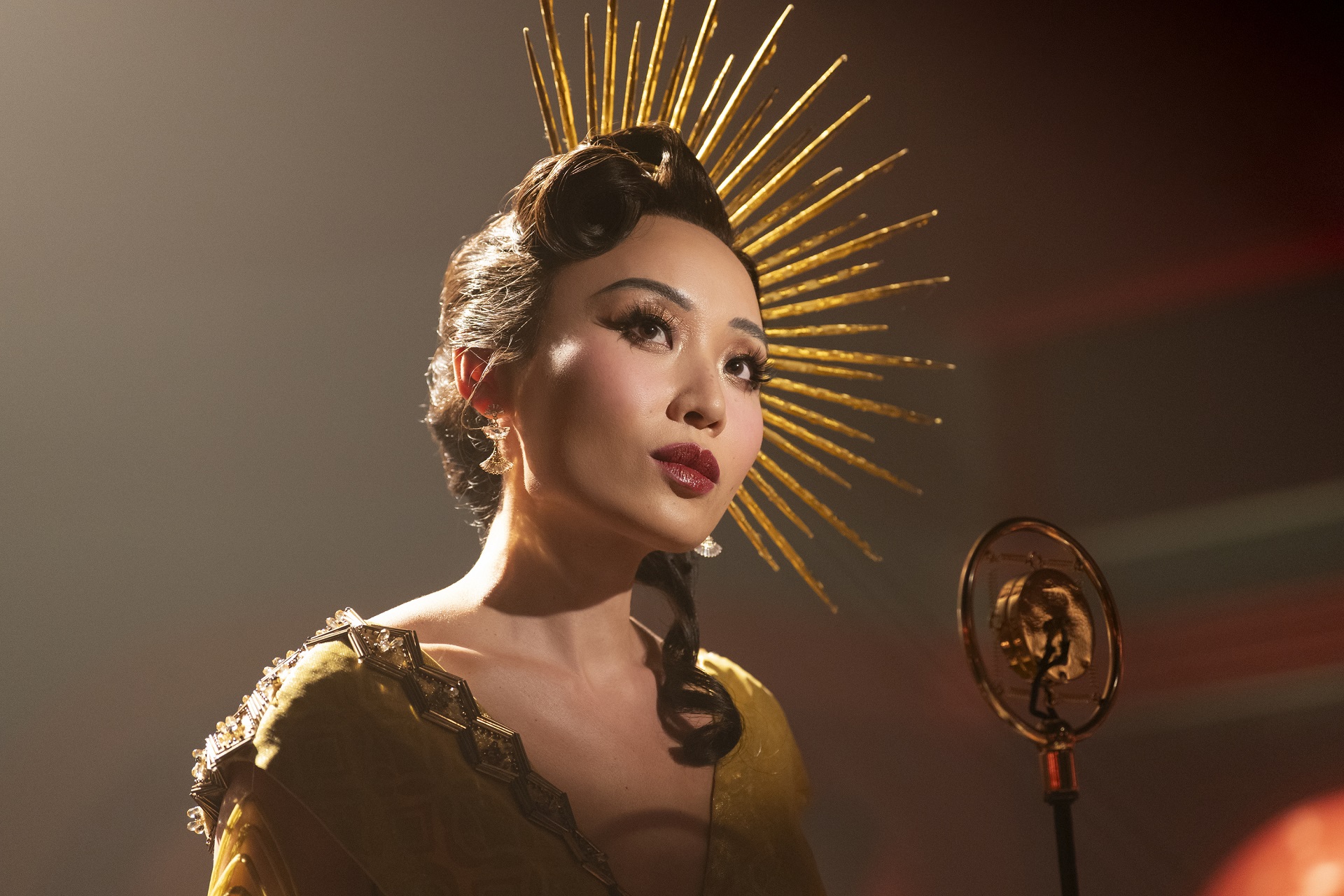 “Cat” (Li Jun Li) in a scene from Prime Video’s Spider-Noir (Courtesy of Aaron Epstein)