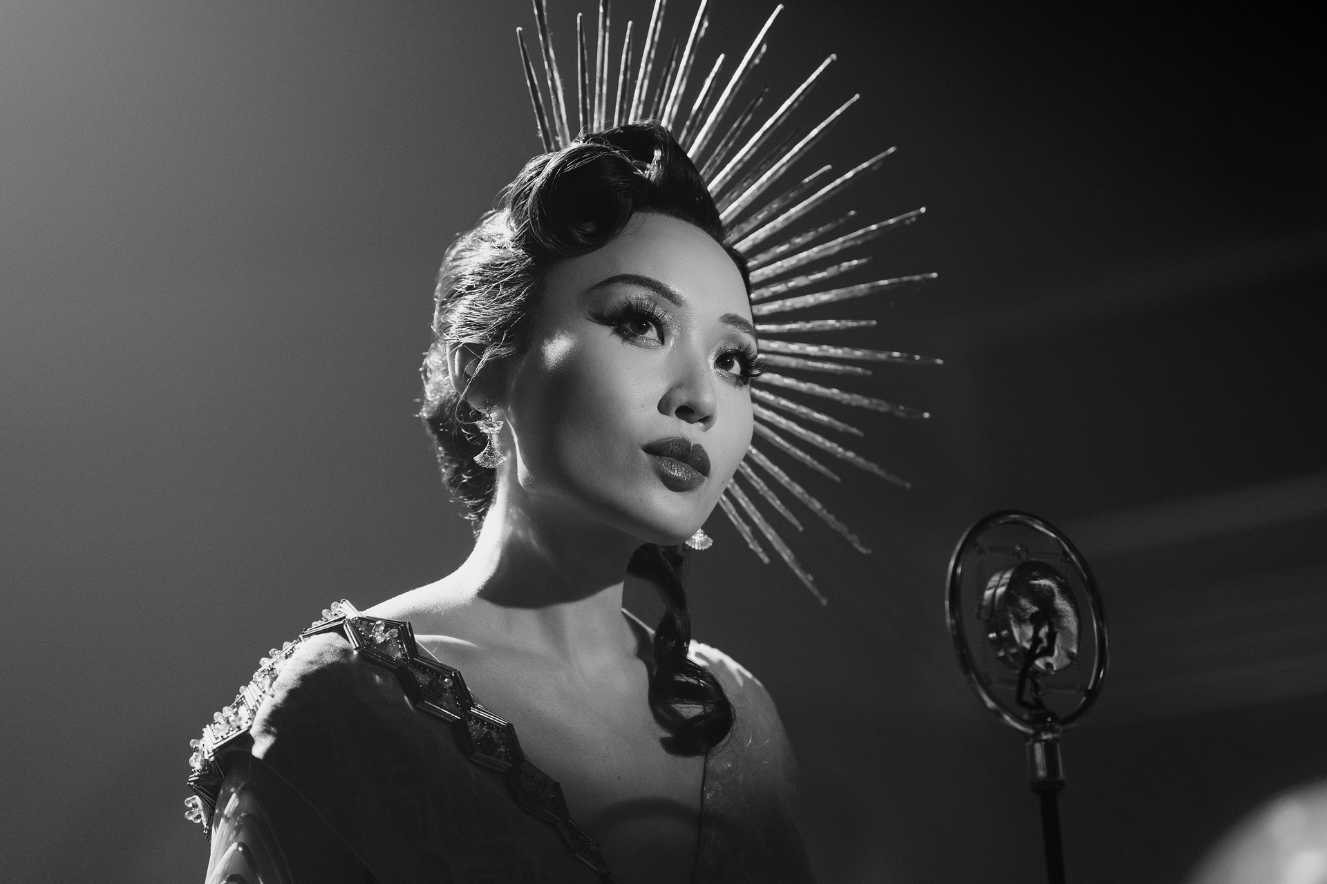 “Cat” (Li Jun Li) in a scene from Prime Video’s Spider-Noir (Courtesy of Aaron Epstein)