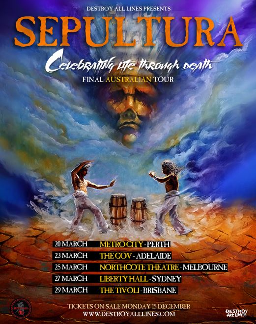 Sepultura 2026 Australian Tour