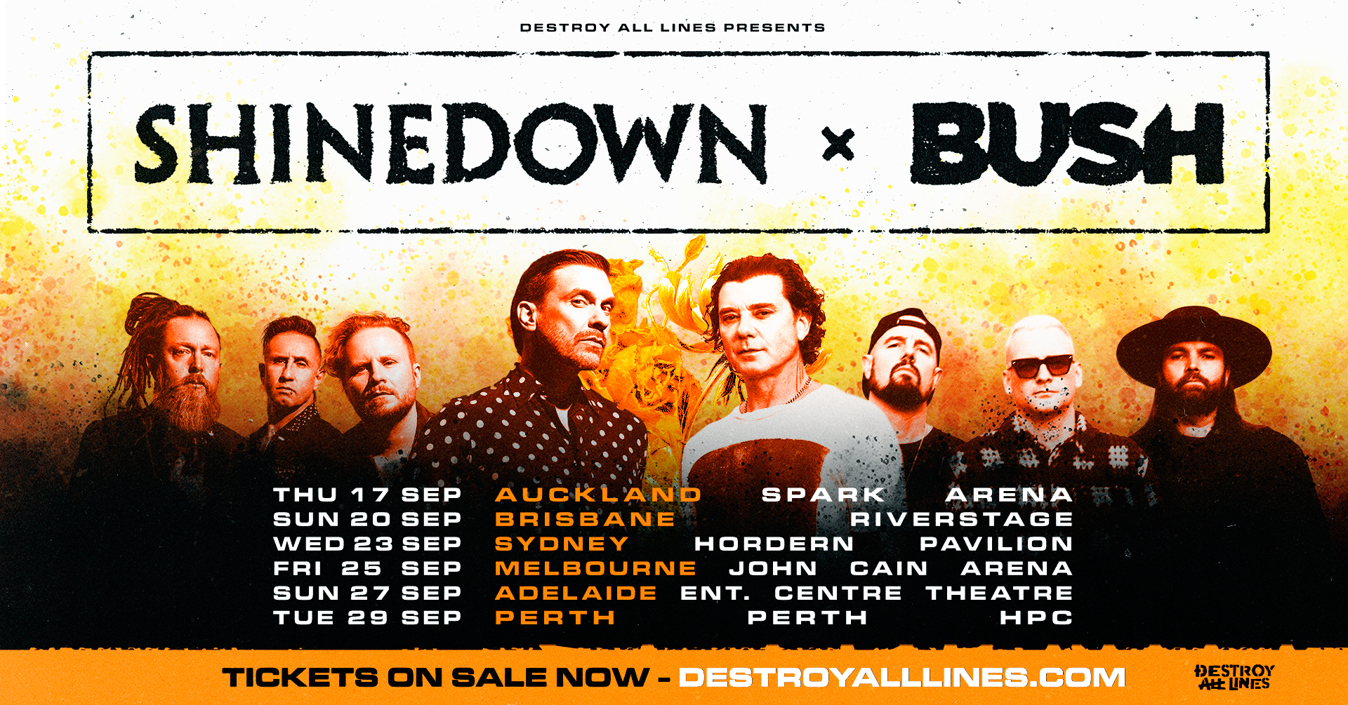 Shinedown x Bush IMAGE: supplied