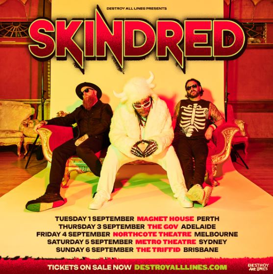 Skindred 2026 Australian Tour Dates