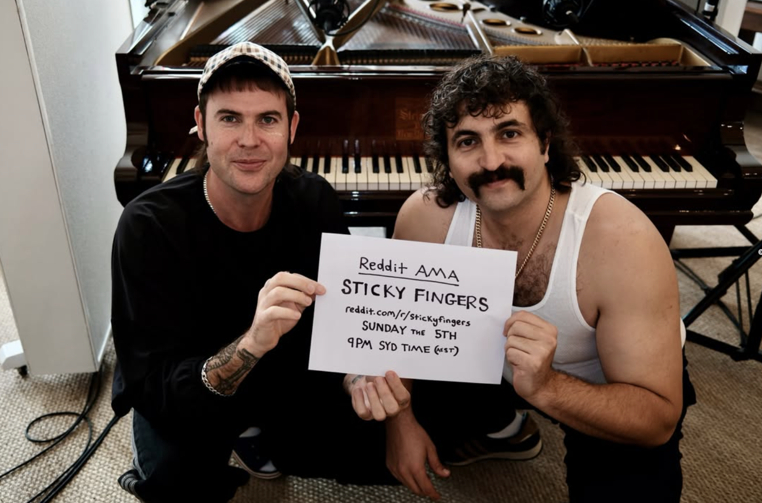 Sticky Fingers Reddit AMA announcement image for their 2026 fan Q&A