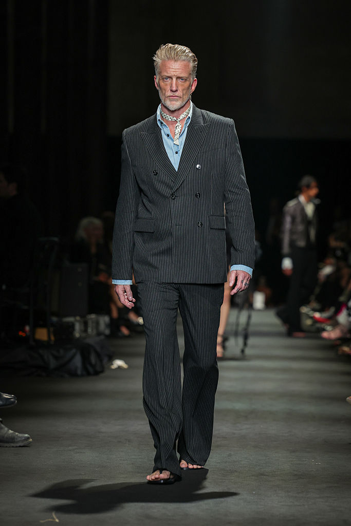 Josh Homme walks the Ann Demeulemeester runway at Paris Fashion Week, October 2026