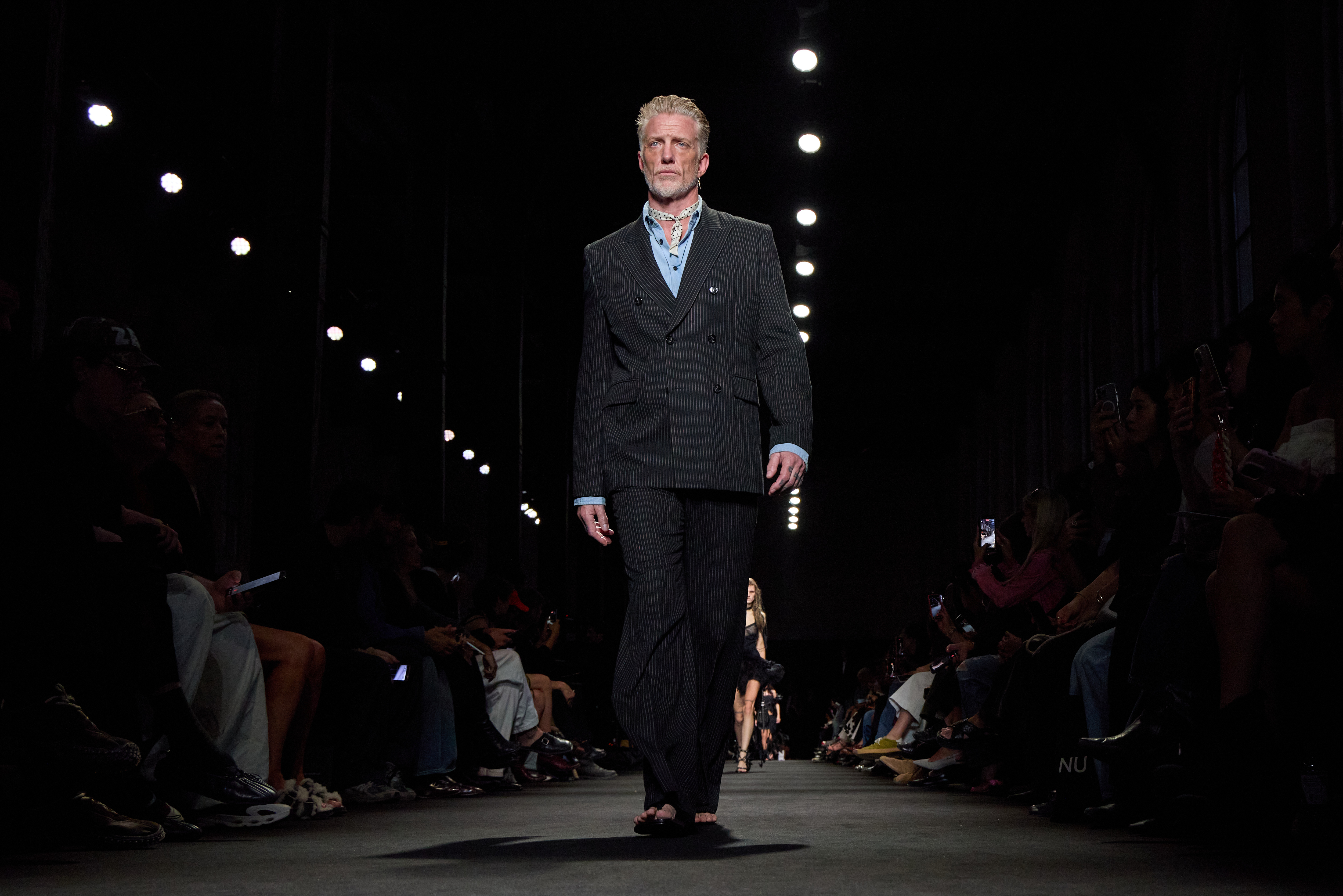 Josh Homme walks the Ann Demeulemeester runway at Paris Fashion Week, October 2026