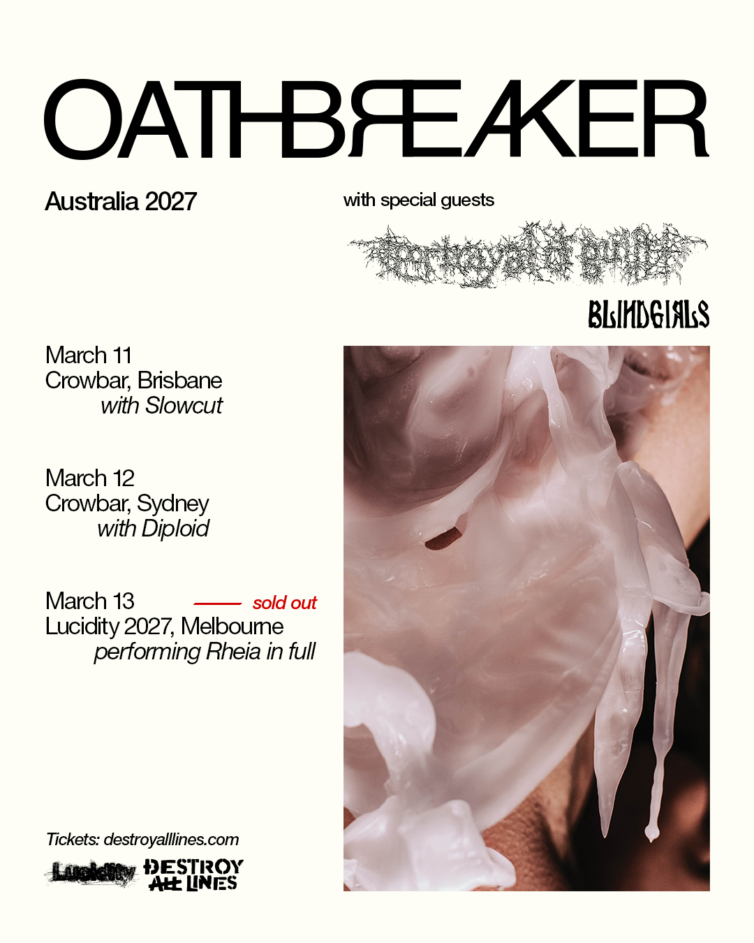 Oathbreaker Australia Tour 2027 