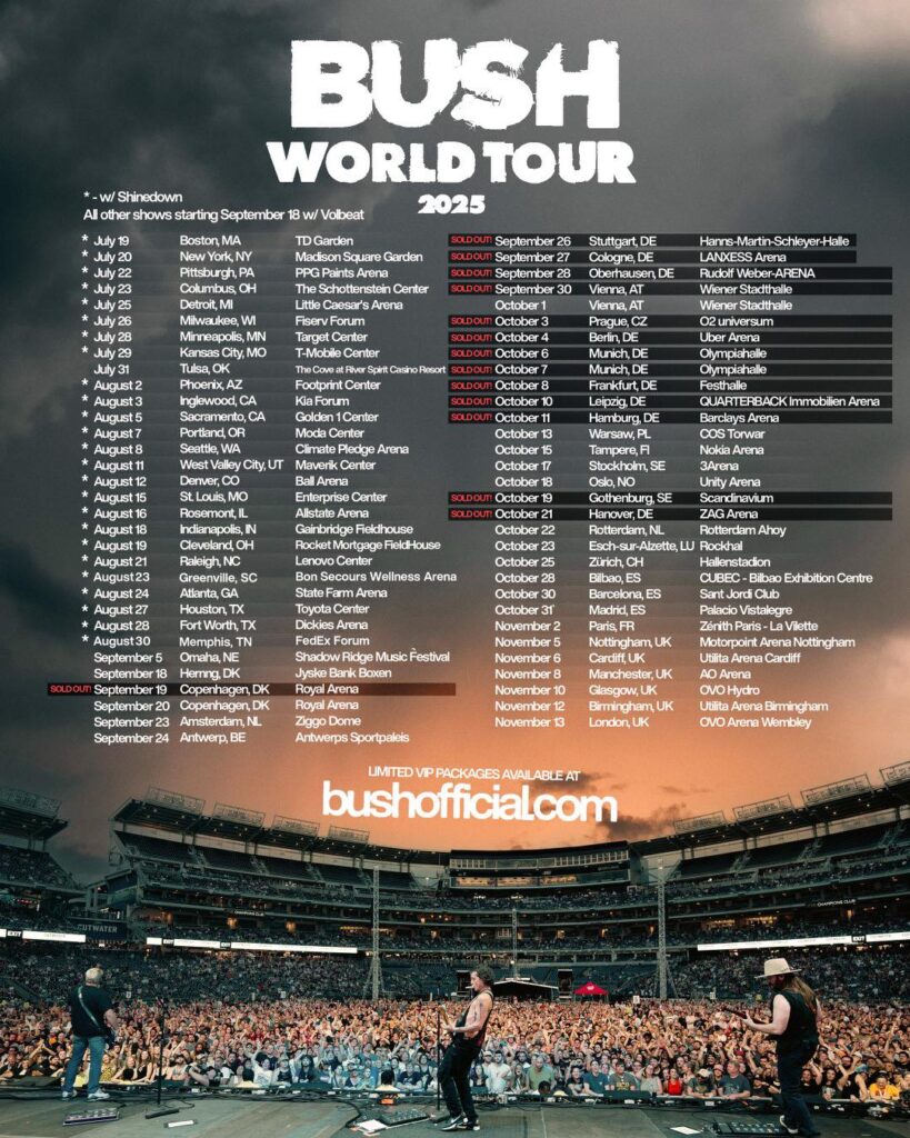 Bush 2025 Tour Dates