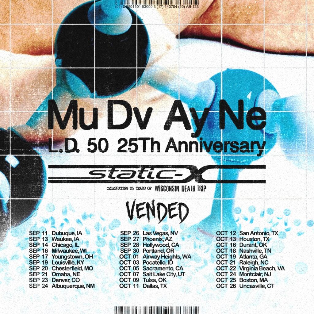 Mudvayne - Static-X - 2025 Fall Tour Dates
