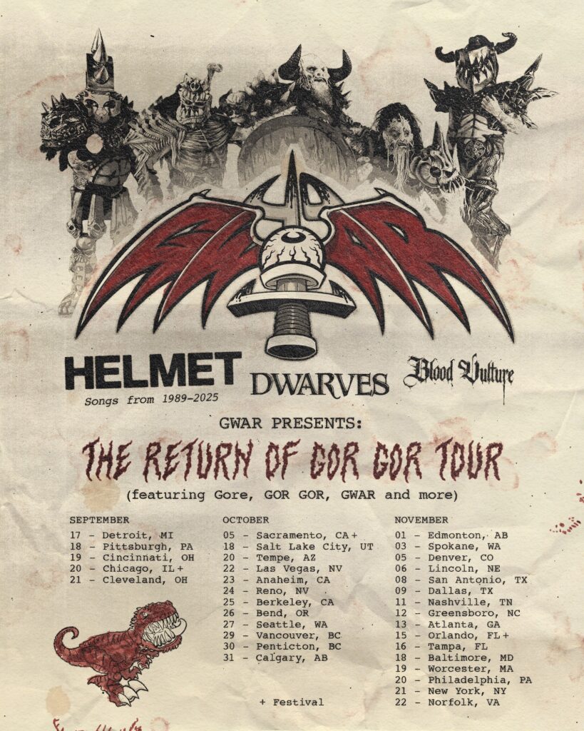 Gwar - The Return Of Gor Gor 2025 Tour